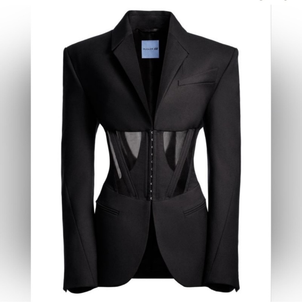 Mugler & H&M Corset-style Wool Jacket